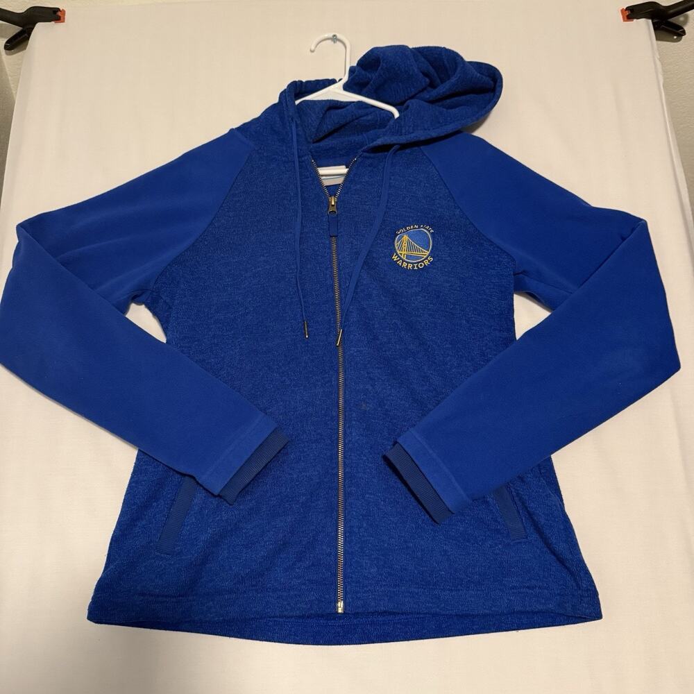 Columbia Golden State Warriors Hoodie Mens Large Blue Fleece Sweatshirt NBA